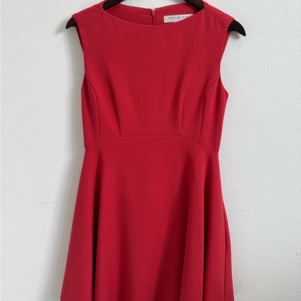 French Connection Classic Orange A-Line Mini Dress Women’s Size 8